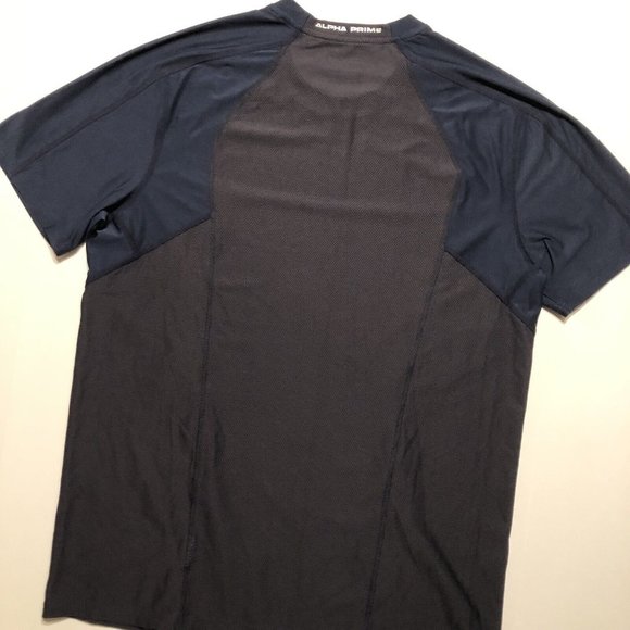 Alpha Prime Performance T Shirt Lot of 2 Size Large Navy Blue Gray EUC - Picture 8 of 11